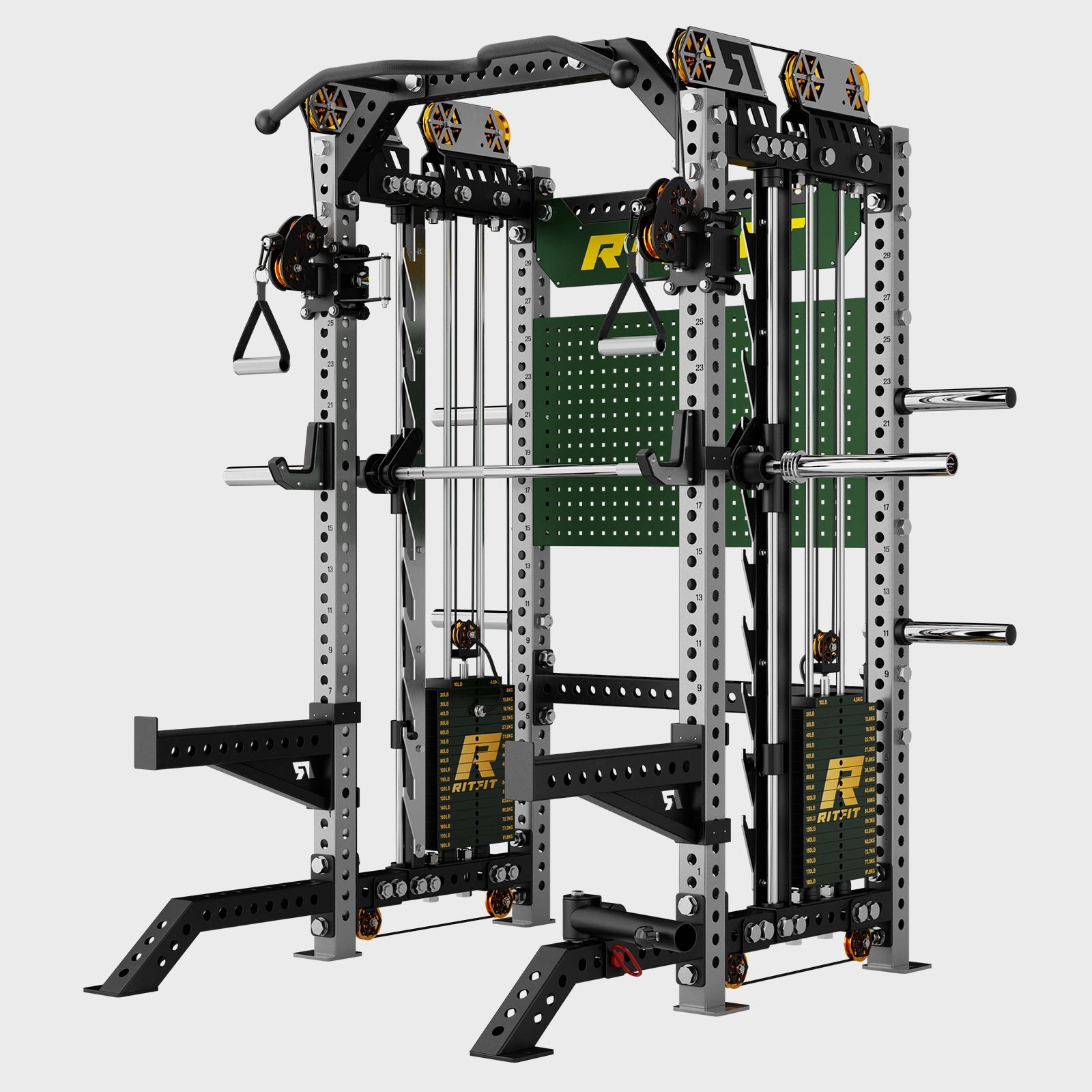 RitFit Limited Edition M3 Home Gym Smith Machine with Cable Crossover