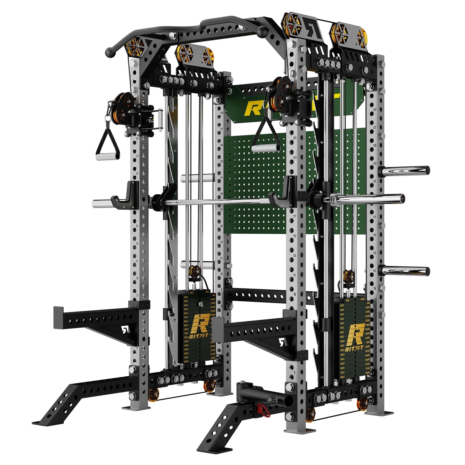 RitFit Limited Edition M3 Home Gym Smith Machine with Cable Crossover