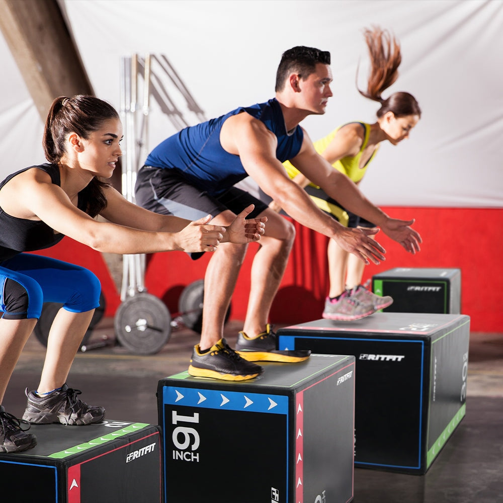 3-in-1 Plyo Box Soft Foam Box Jump Platform Conditioning RitFit