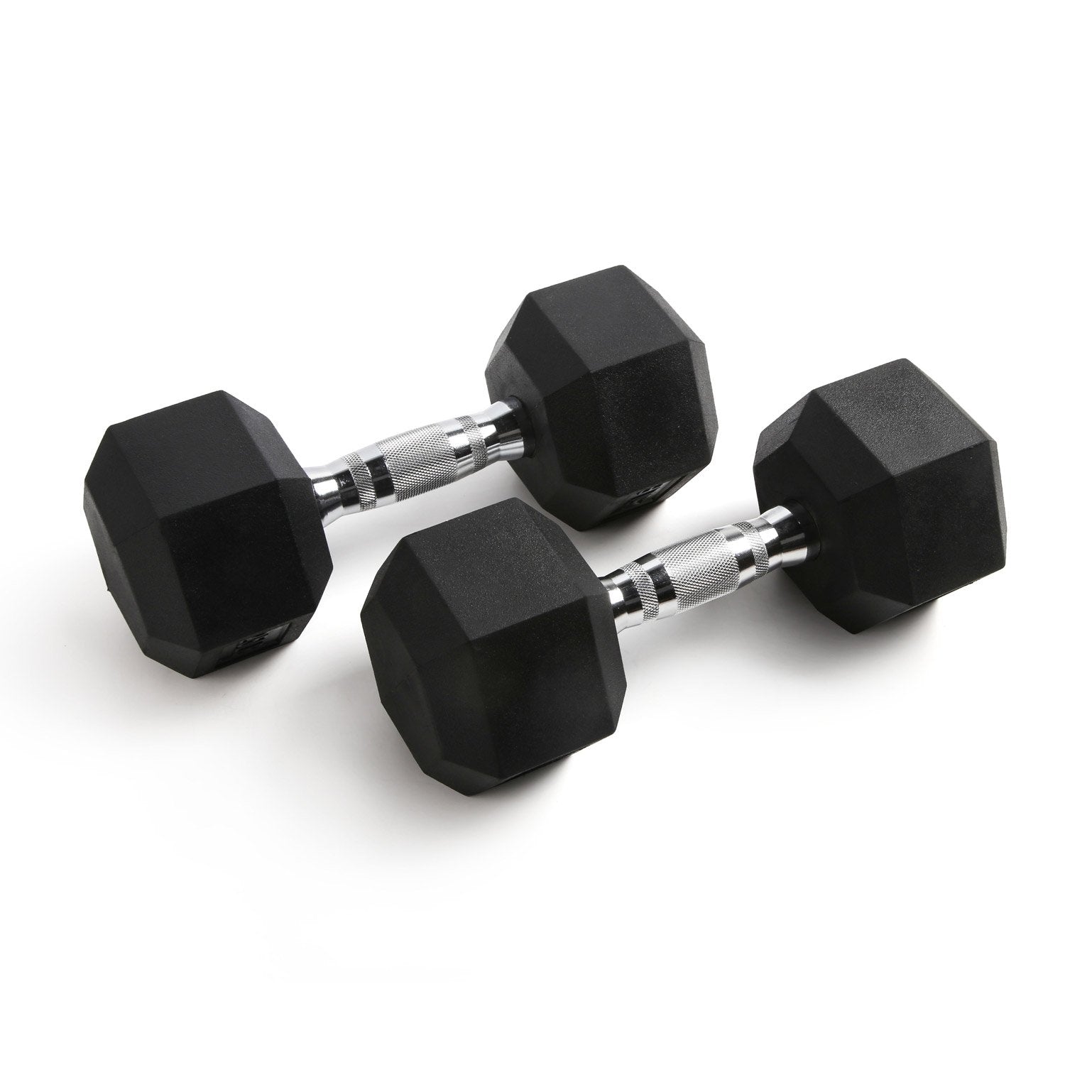 RitFit Rubber Hex Dumbbells Set 10-60 lbs Hex Weights