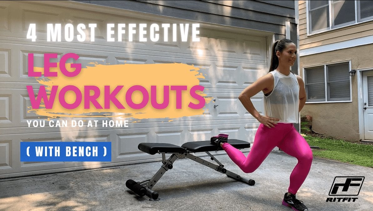 4 Most Effective Leg Workouts You Can Do at Home ( with Bench )