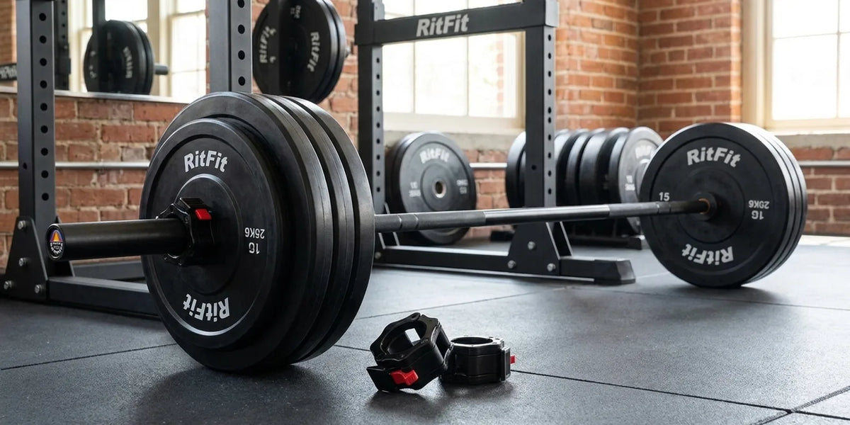 Barbell Collar - lock weight plates safely with barbell clamp