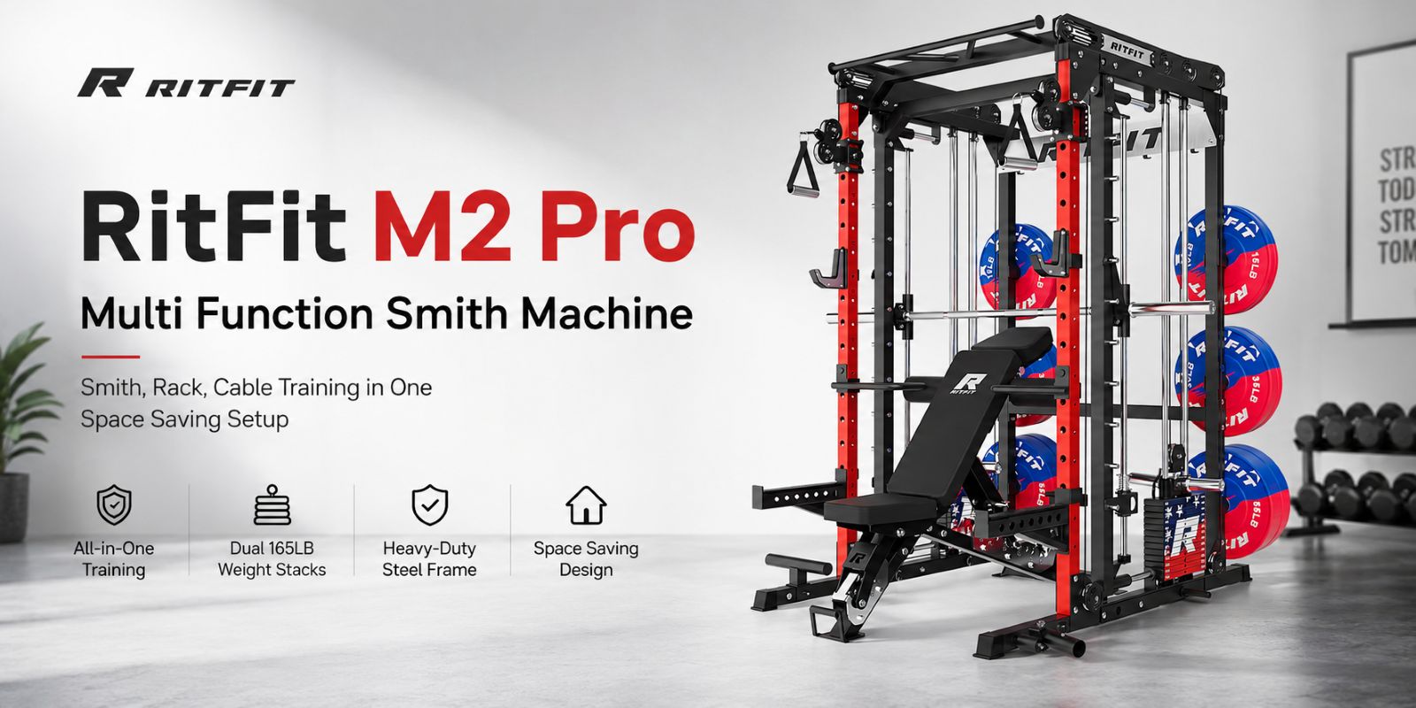 Best Multi Function Smith Machine for Home Gym in 2026:RitFit M2 Pro Guide