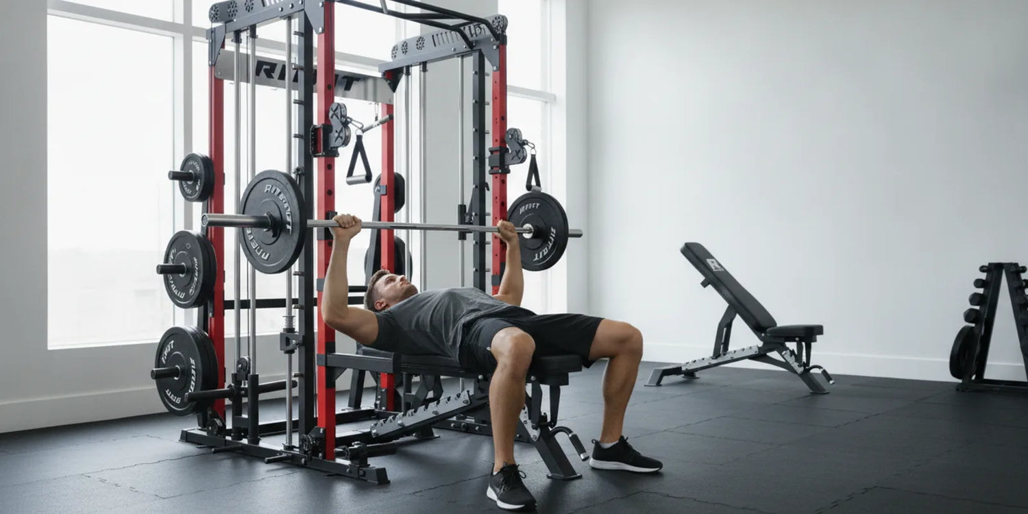 Smith Machine vs Barbell Bench Press Without a Spotter