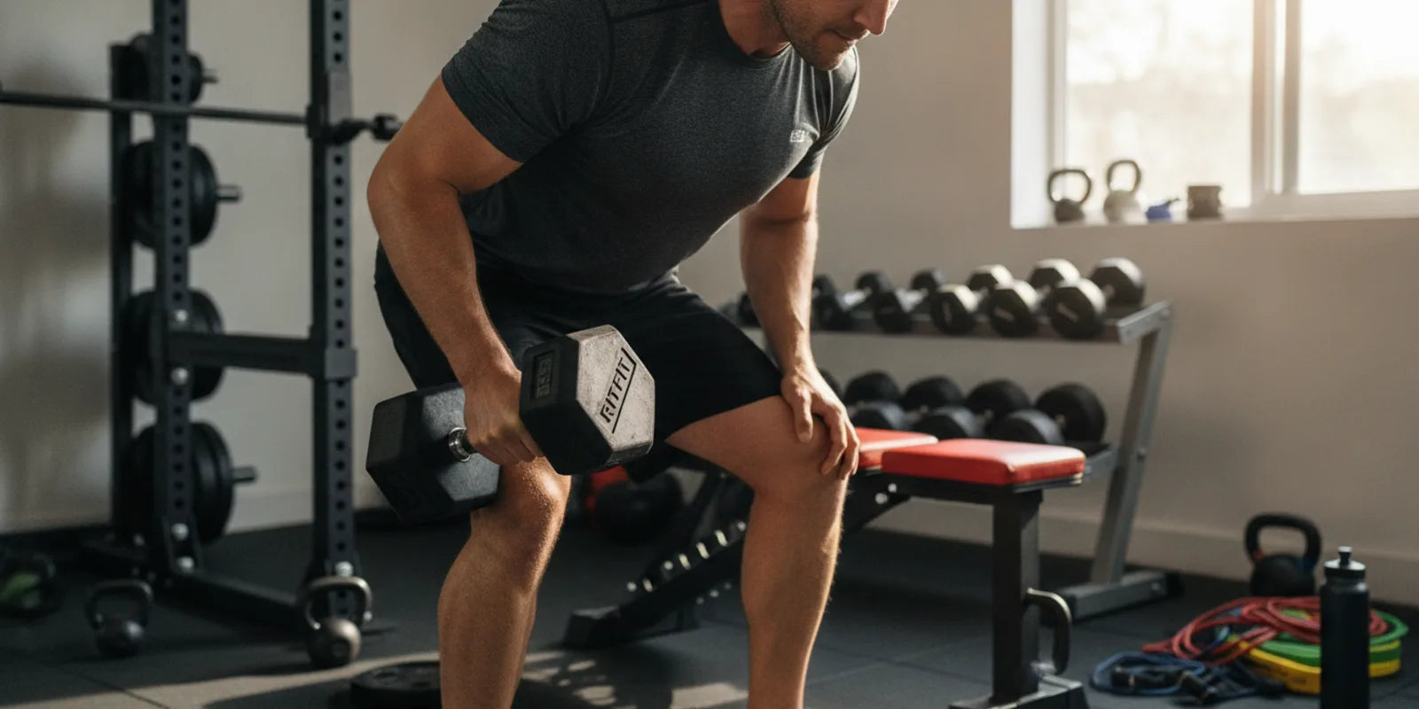 RitFit Rubber Hex Dumbbell Review: 5-60 lbs Metal Handle