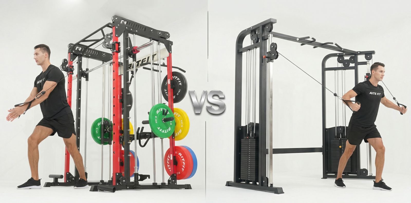What Is the Difference Between a Smith Machine with Cables and a Separate Cable Crossover?