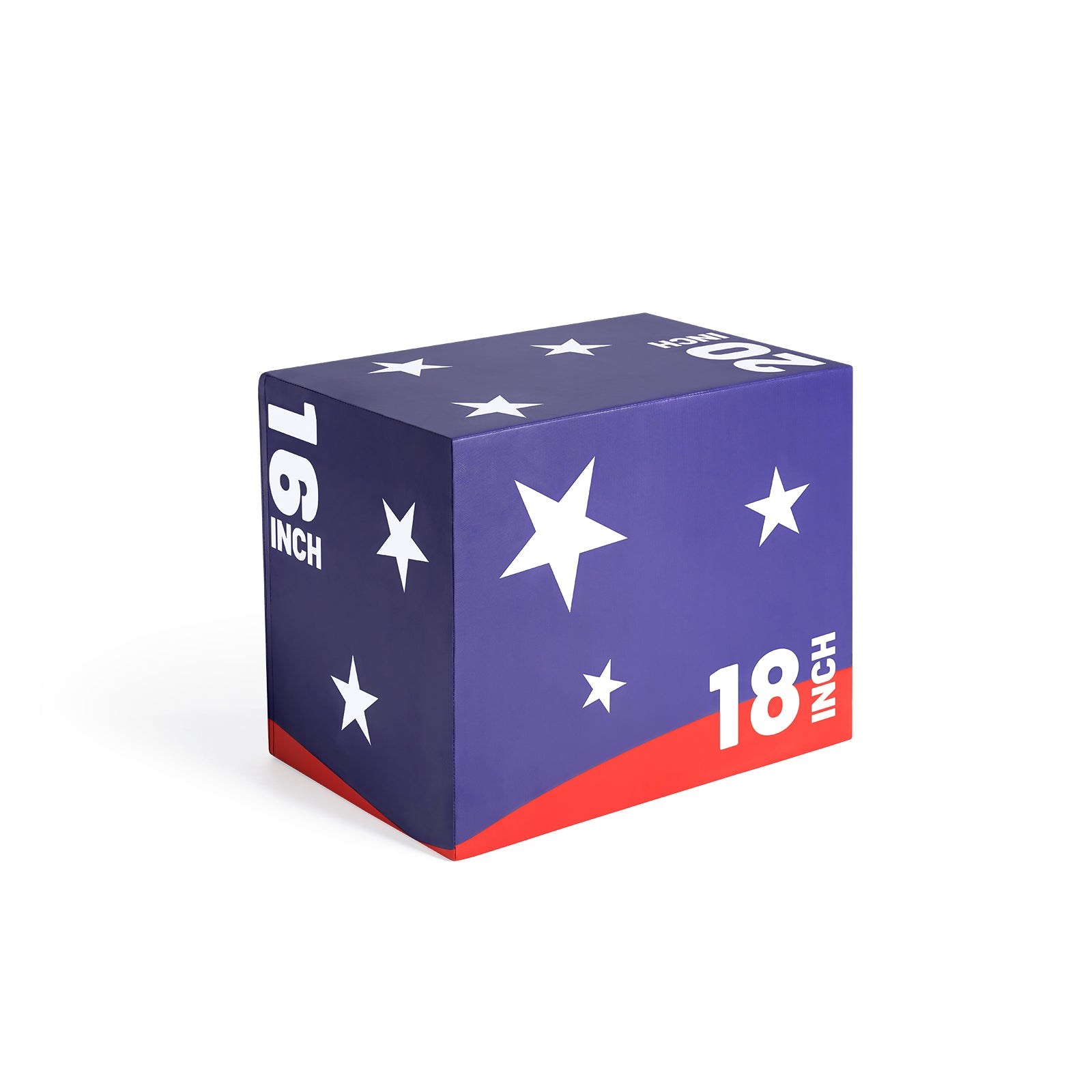 RitFit Patriotic Color 3-in-1 Foam Plyo Box Jump Platform - RitFit