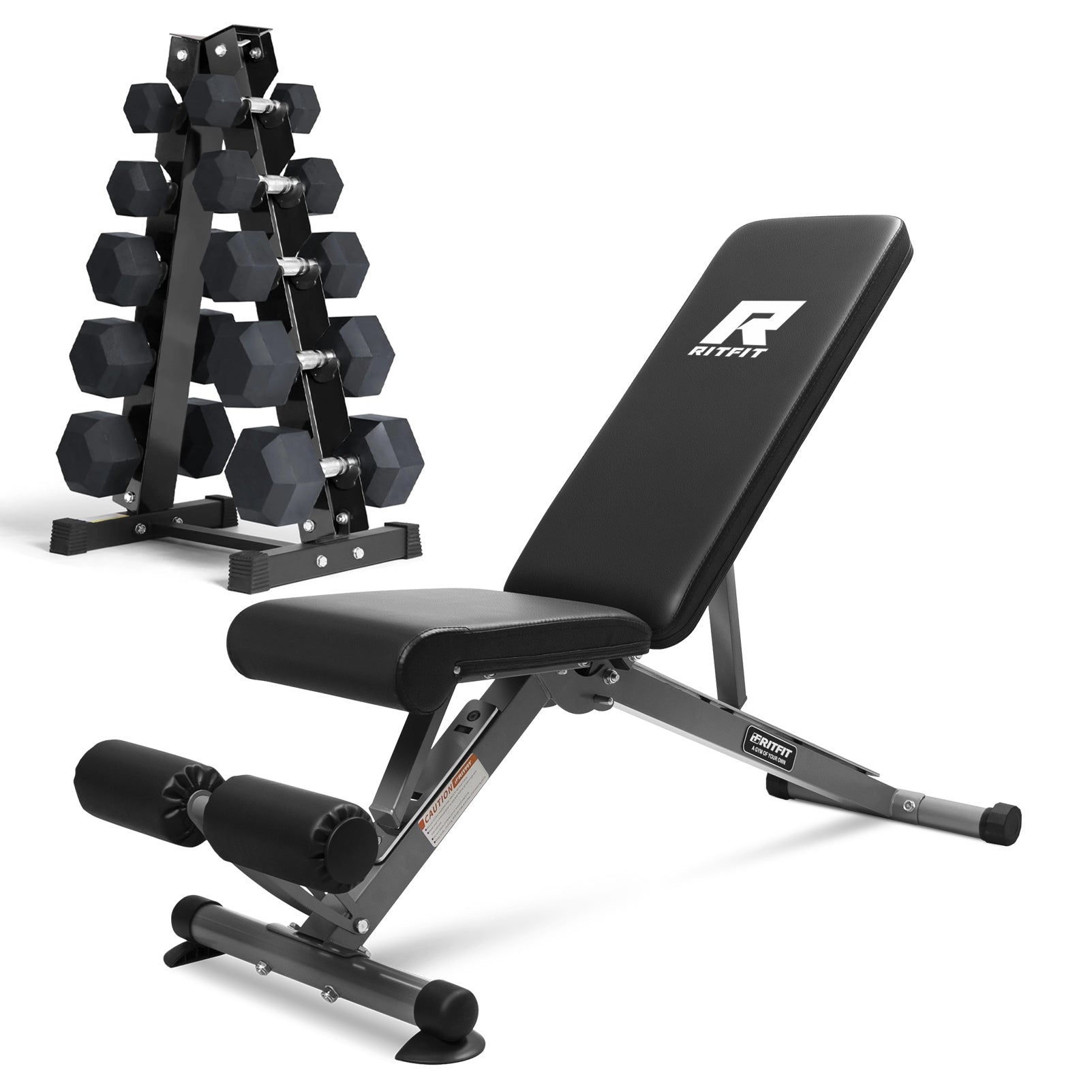 PWB01 Adjustable Foldable Weight Bench - RitFit