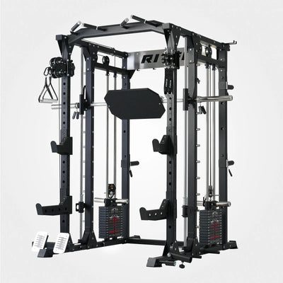 RitFit Buffalo Wild Smith Machine with Adjustable Dual Cable System