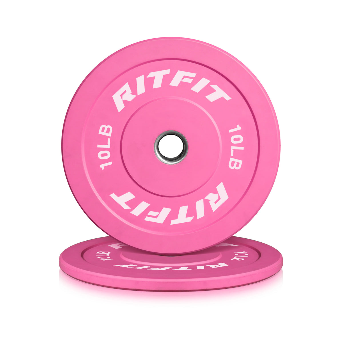 RitFit Pink Weight Plates Olympic Bumper Plates Weight Plates Fit 2" Barbells - RitFit