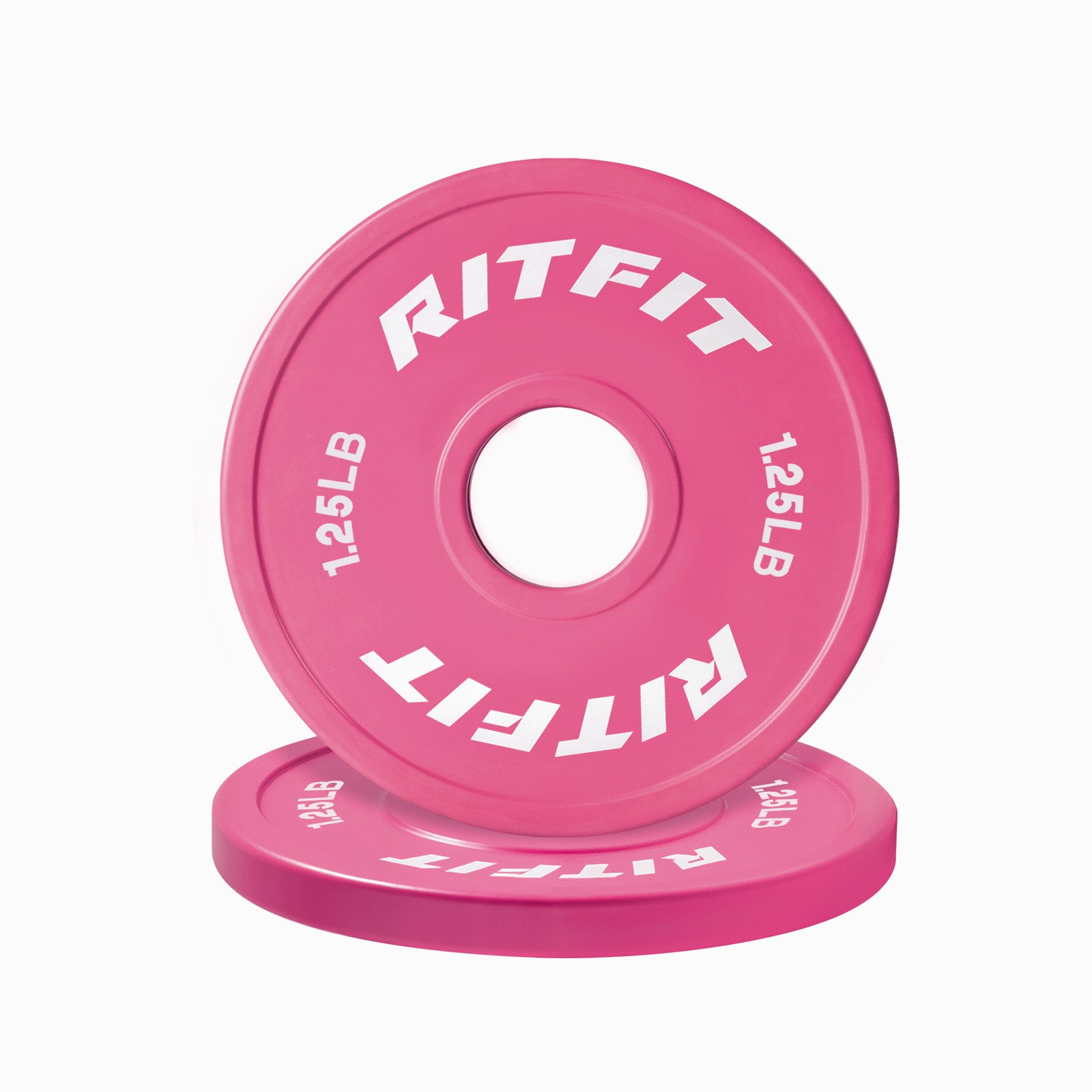 RitFit Mini Rubber Pink Weight Plates Standard Set