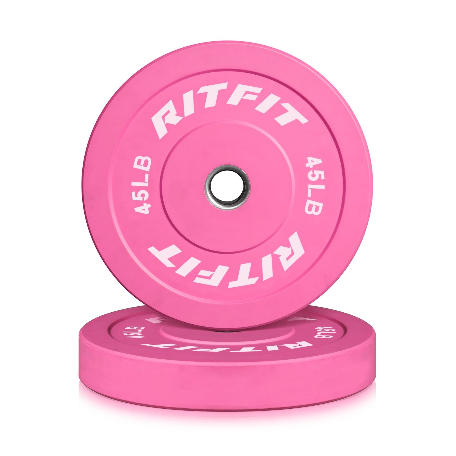 RitFit Pink Weight Plates Olympic Bumper Plates Weight Plates Fit 2