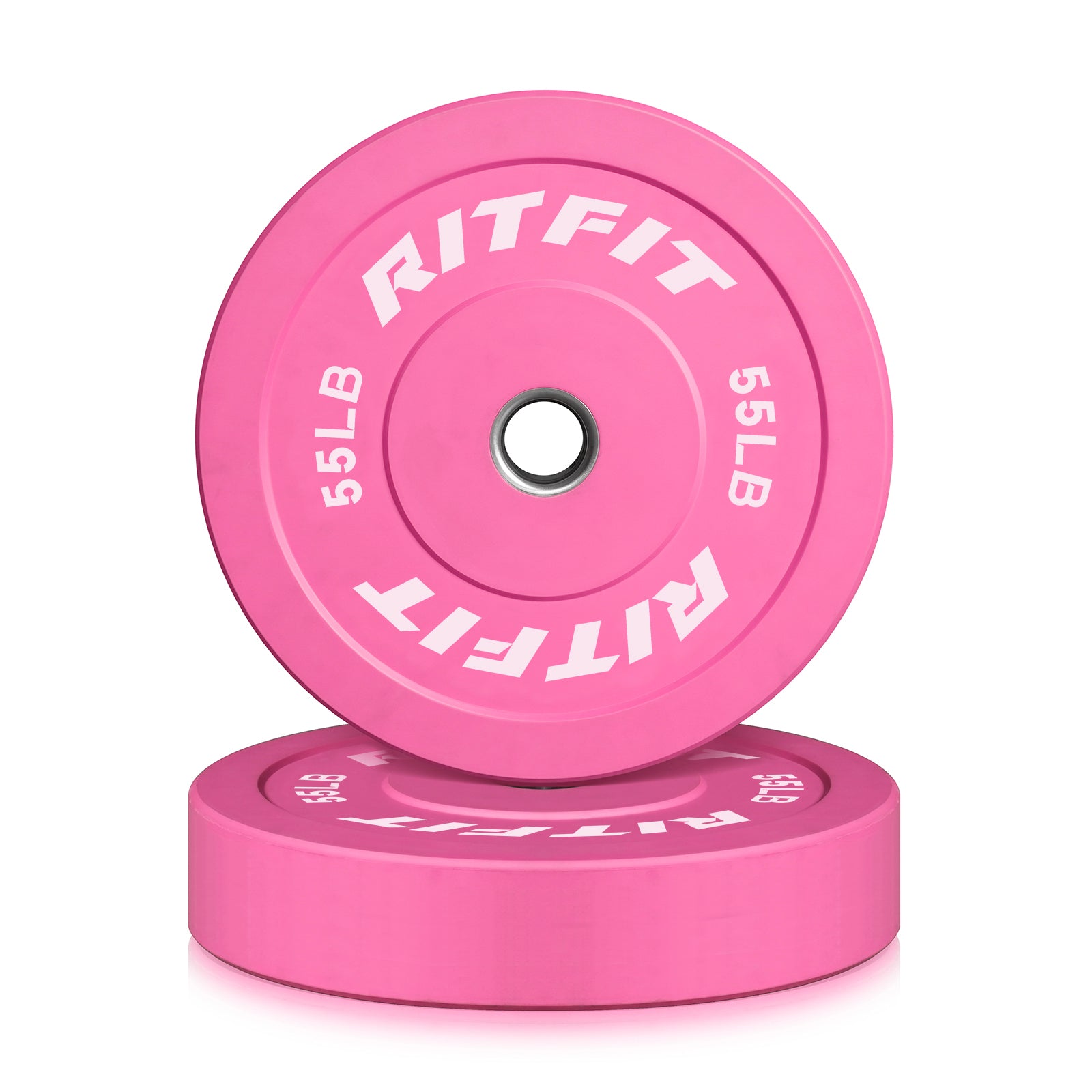 RitFit Pink Weight Plates Olympic Bumper Plates Weight Plates Fit 2