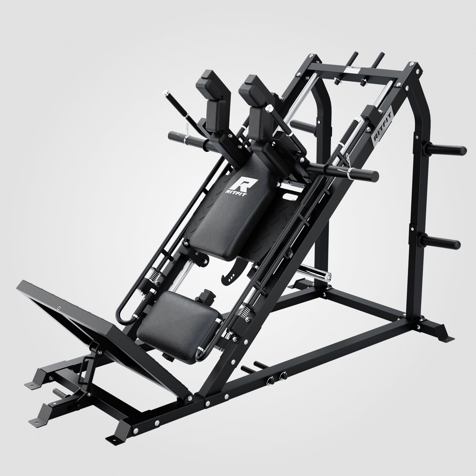 RitFit GAZELLE PRO leg press and hack squat machine shown during workout setup
