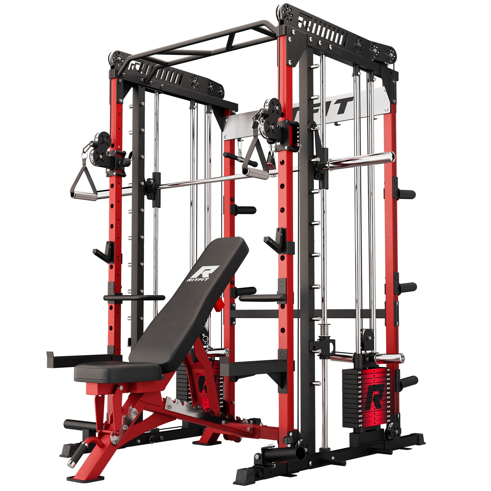RitFit M1 PRO Smith Machine Weight Stack Home Gym Package - RitFit