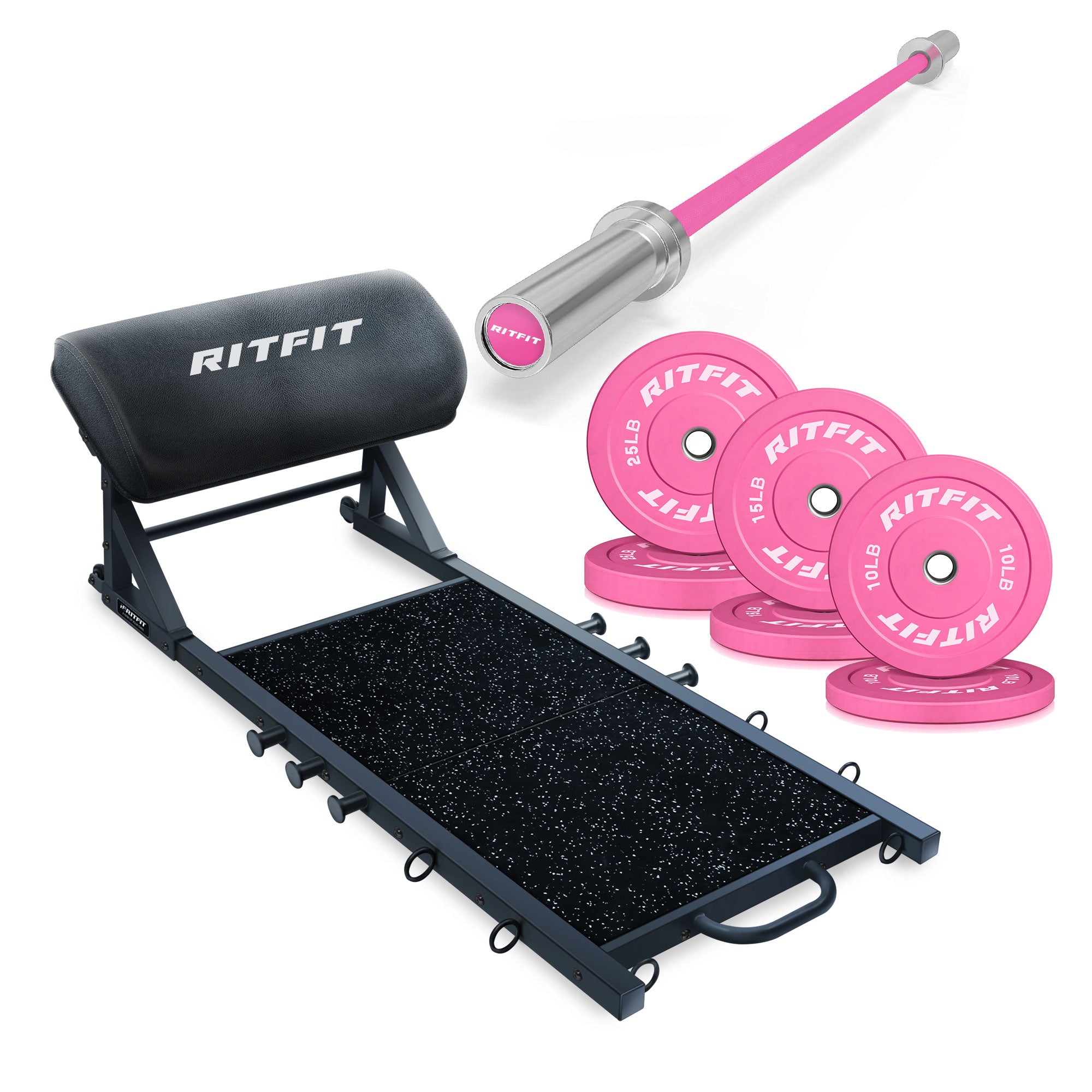 RitFit Hip Thrust Machine HTM-800 Glute Machine for Home Gym