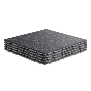 RitFit Premium 0.8" Interlocking Rubber Gym Floor Tiles