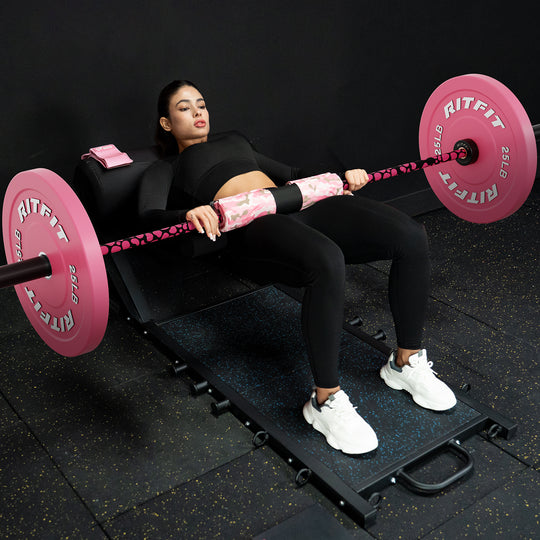 RitFit 15kg Pink Leopard Olympic Training Barbell
