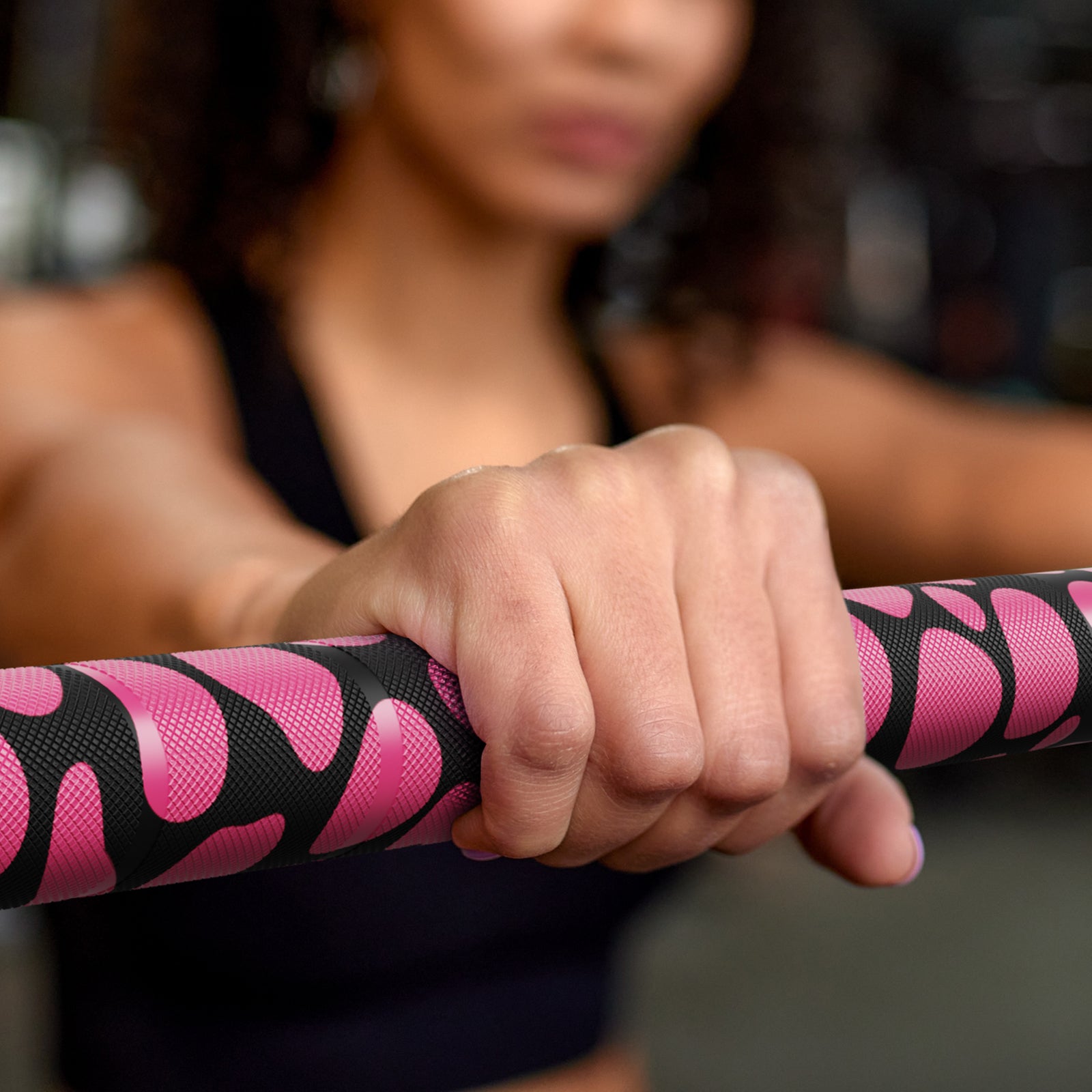 RitFit 15kg Pink Leopard Olympic Training Barbell - RitFit