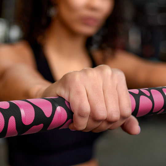 RitFit 15kg Pink Leopard Olympic Training Barbell