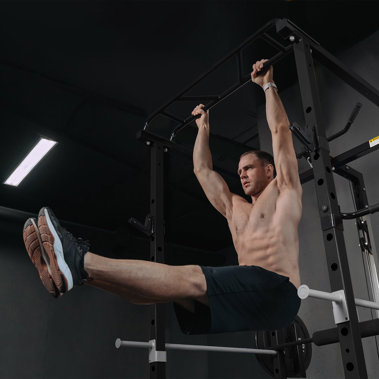 RitFit PPC02 1000lbs Power Cage with Lat Pulldown for Home Gym