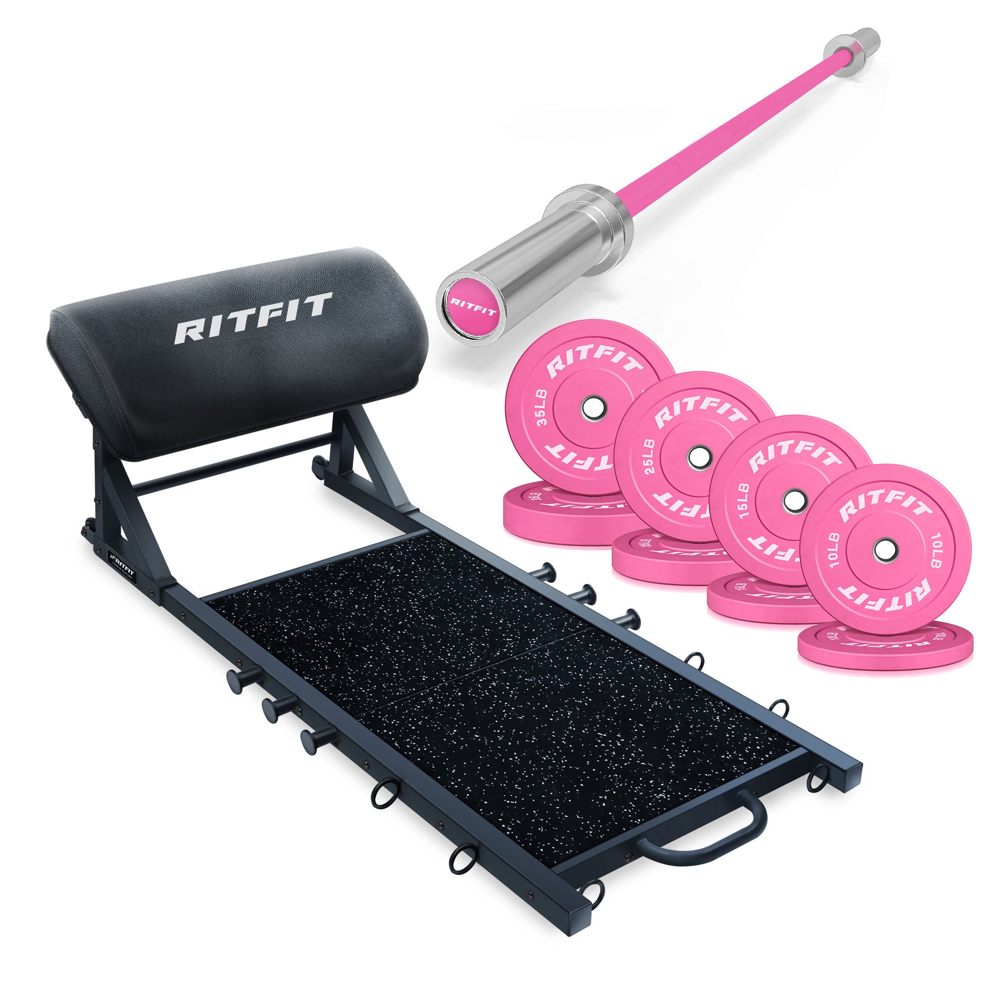 RitFit Hip Thrust Machine HTM-800 Glute Machine for Home Gym