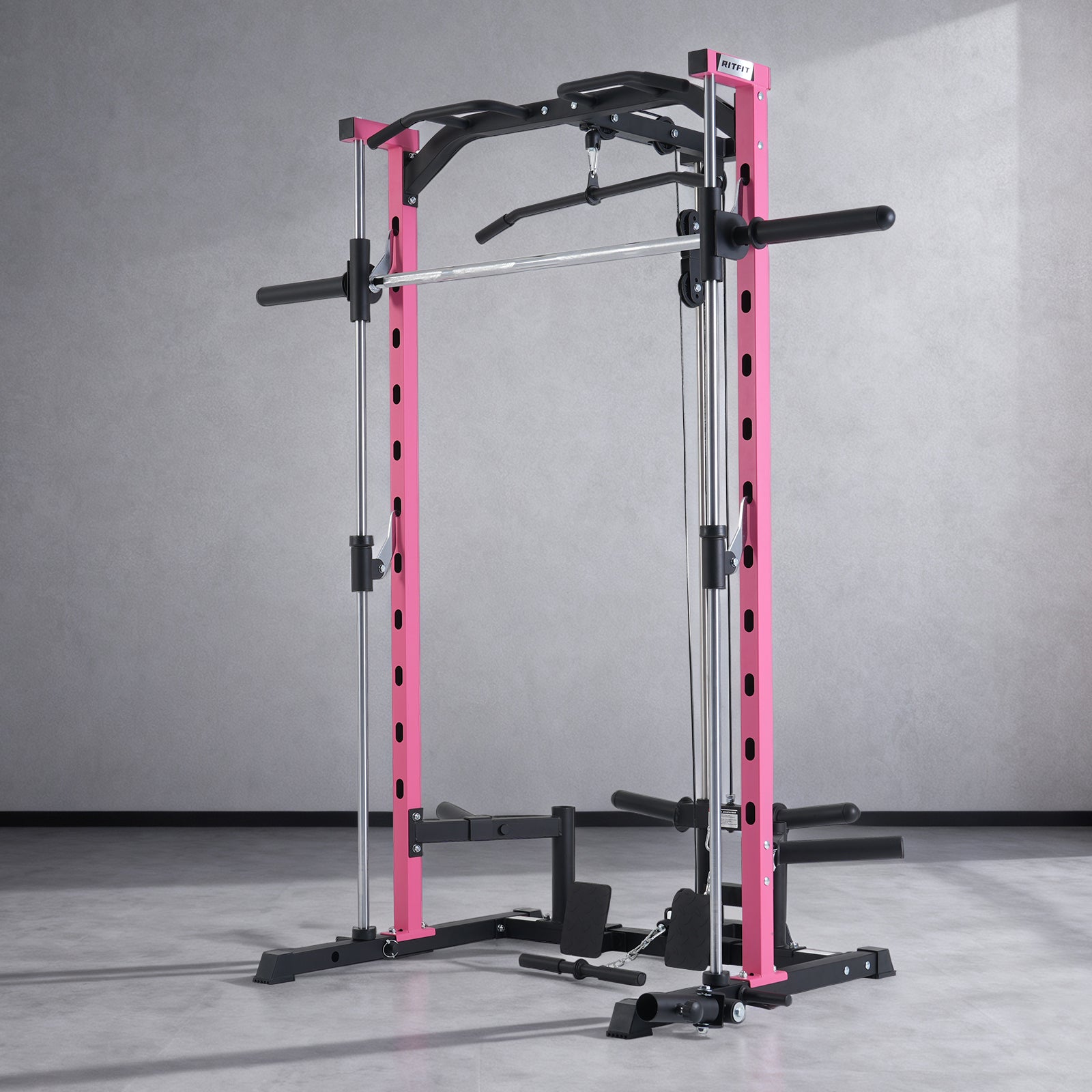 RitFit PSR05 2.0 Pink Smith Machine with LAT-Pull Down - RitFit