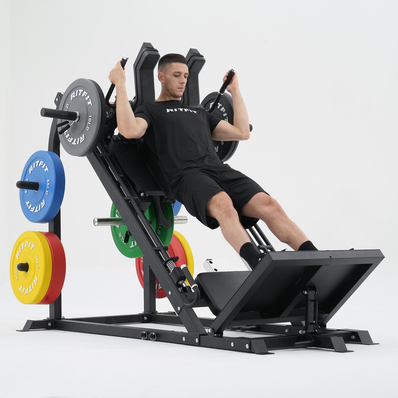 RitFit GAZELLE PRO leg press machine demonstration in use