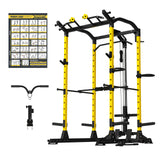 ToughFit PR-410 Max Power Rack with Lat Pulldown Pulley System - RitFit