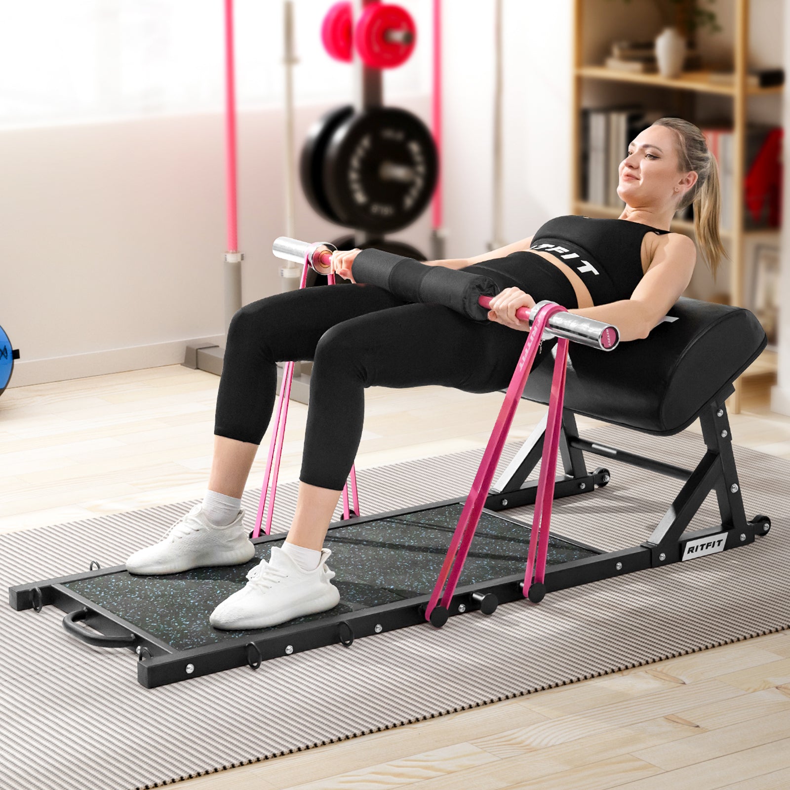 RitFit Hip Thrust Machine HTM-800 Glute Machine for Home Gym