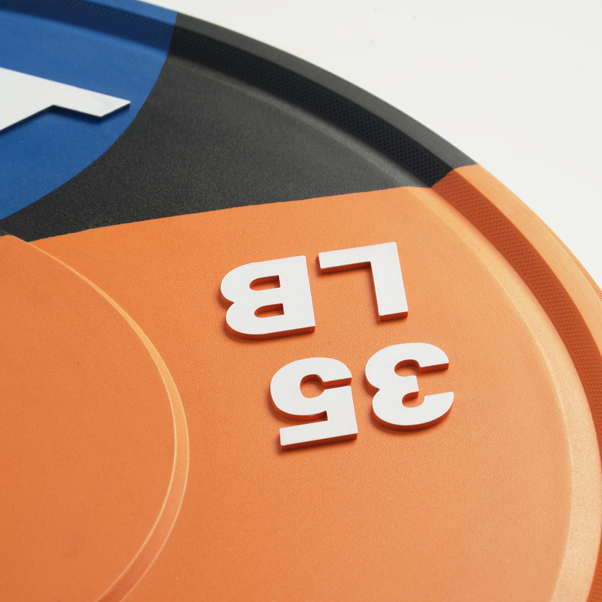 RitFit Memphis bumper plates for home gym, durable weight plates in black with colorful edge markings, used for strength training.
