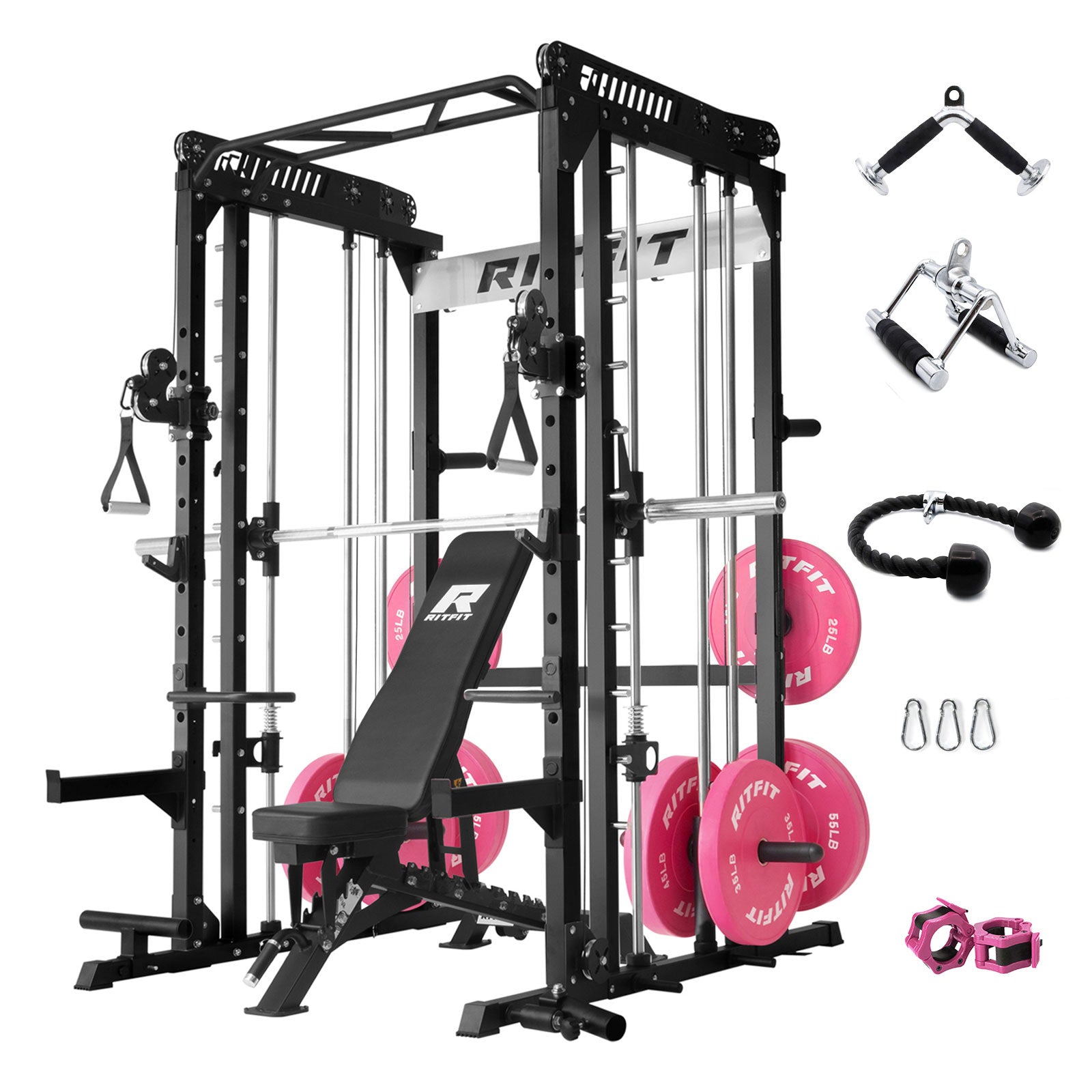 RitFit P6 All-In-One Pink Home Gym Package