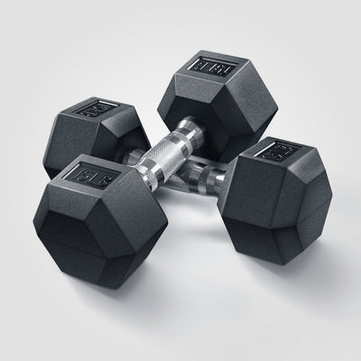 RitFit Rubber Hex Dumbbells Pairs and Sets