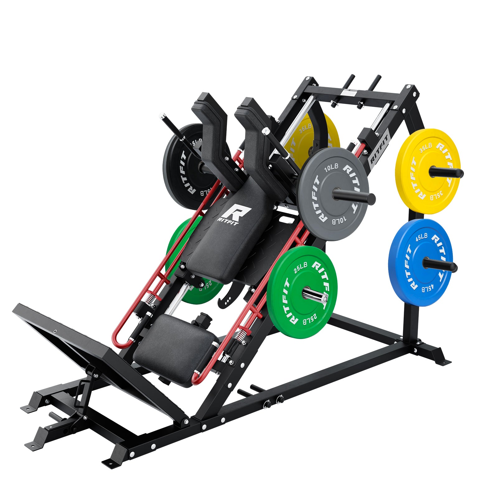 RitFit GAZELLE PRO 3-in-1 Leg Press & Hack Squat Machine Set - RitFit