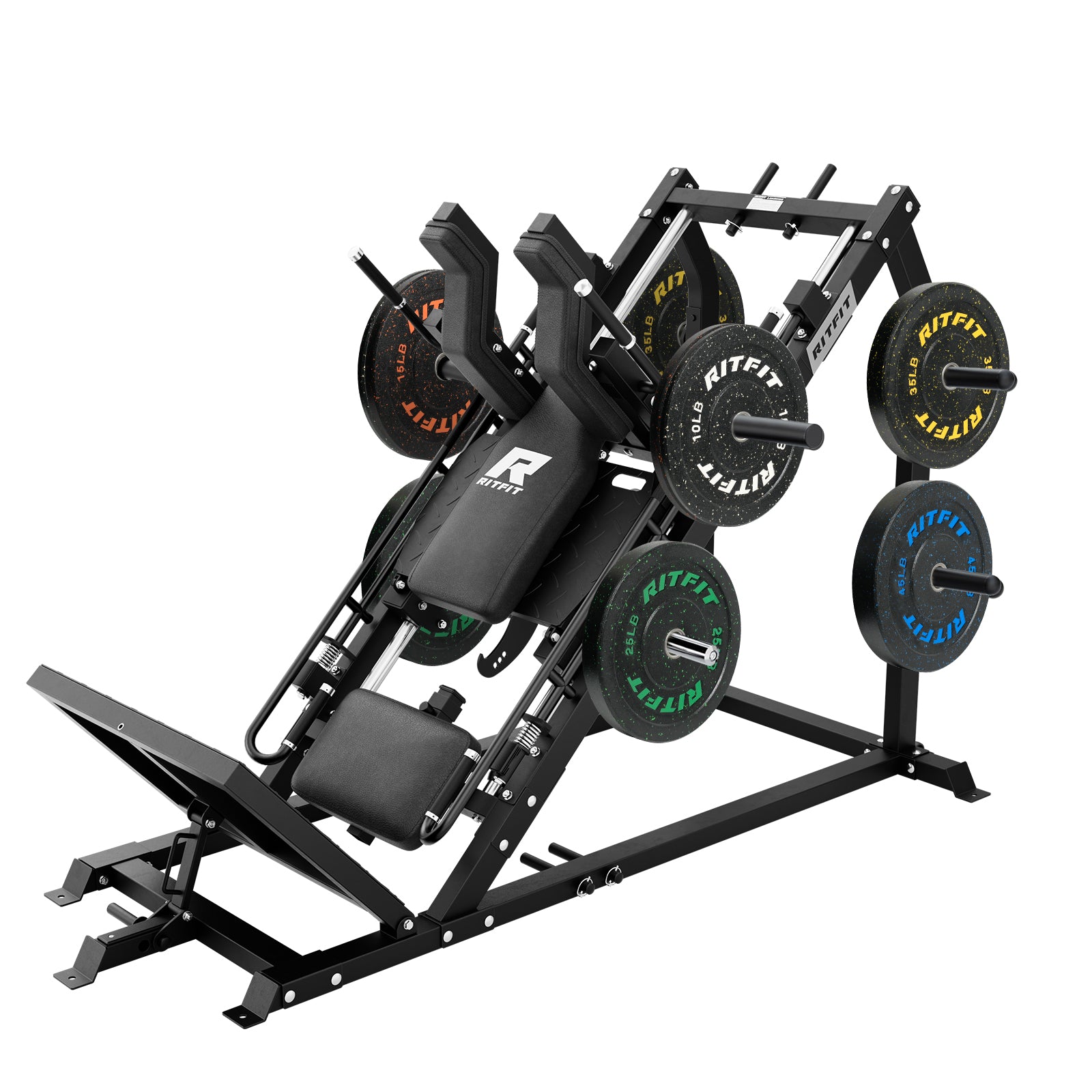 RitFit GAZELLE PRO 3-in-1 Leg Press & Hack Squat Machine Set - RitFit