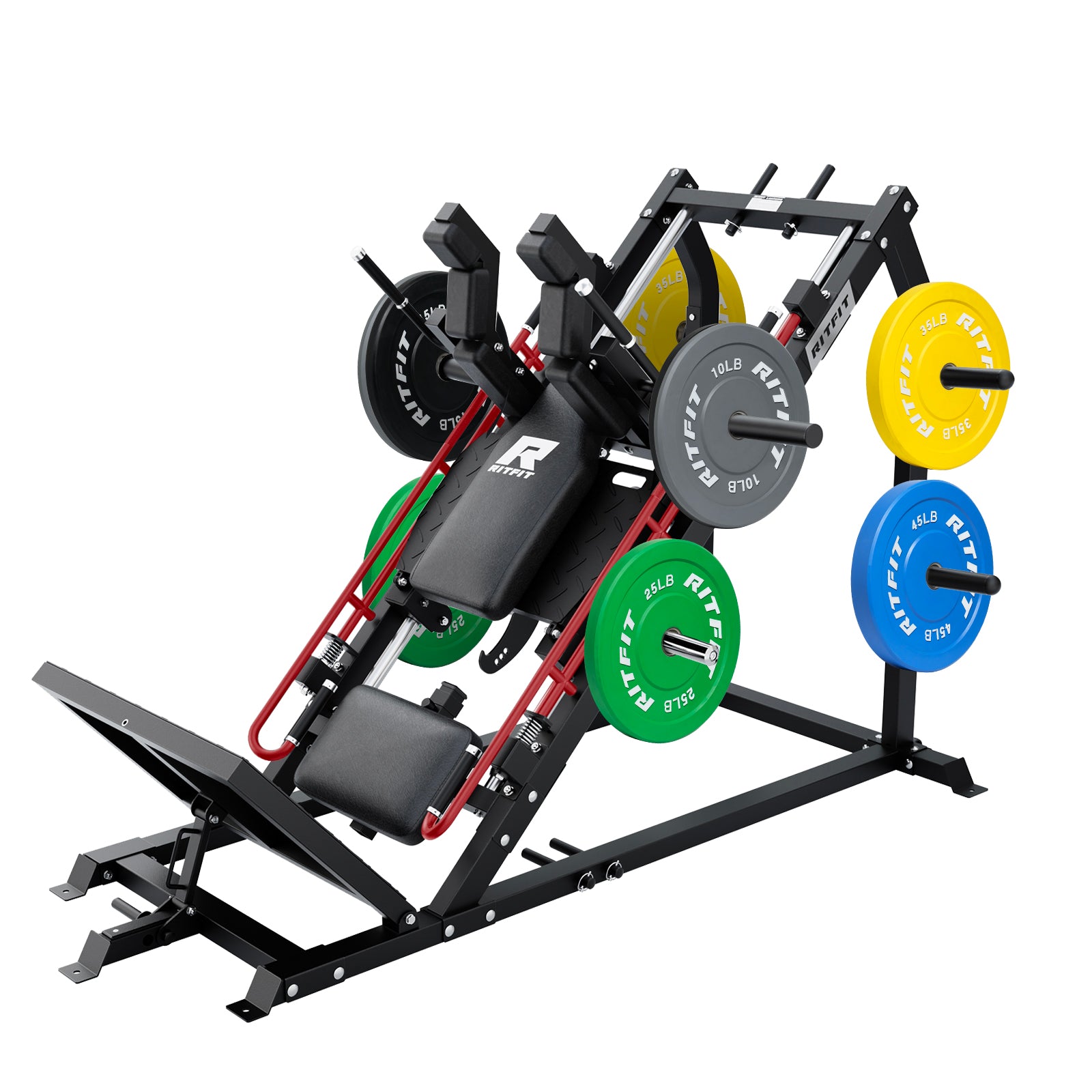 RitFit GAZELLE PRO 3-in-1 Leg Press & Hack Squat Machine Set