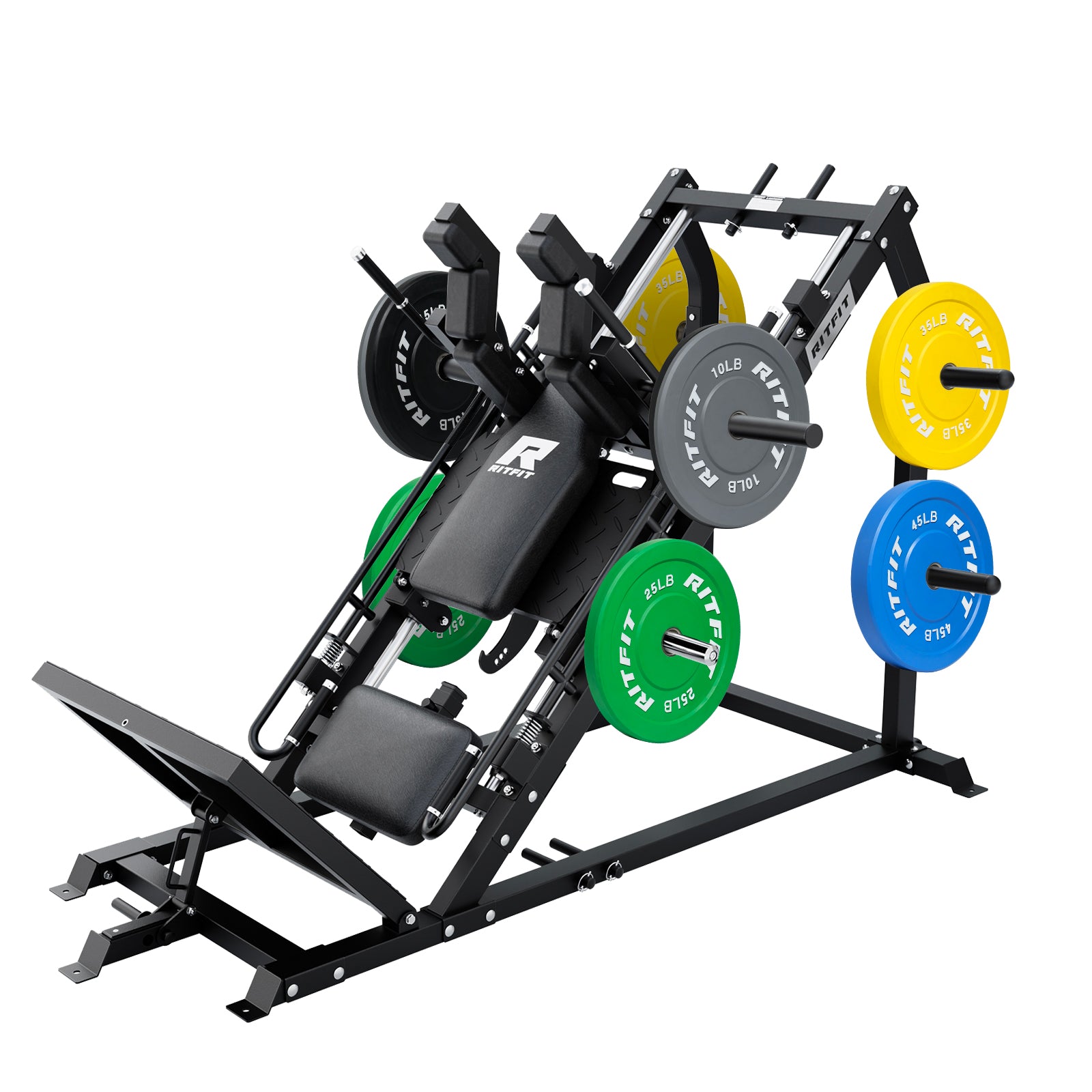 RitFit GAZELLE PRO 3-in-1 Leg Press & Hack Squat Machine Set