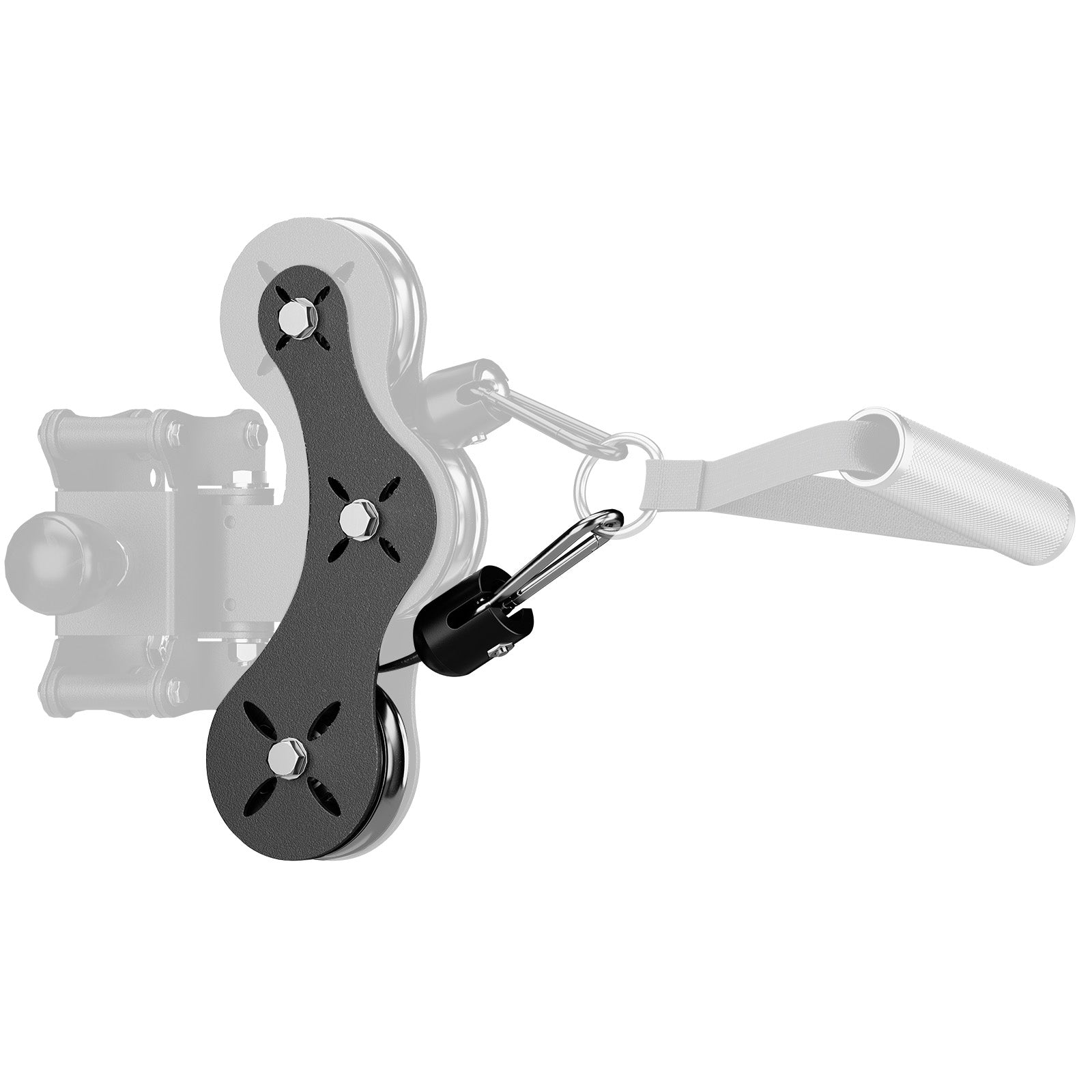 RitFit RTM1 DIY Dual Ratio Kit attachment for M1 Pro, showing the dual ratio mechanism with metal components and adjustment features.