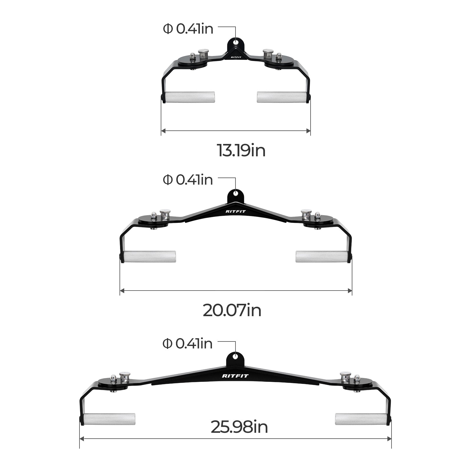 RitFit Adjustable Aluminum Alloy Gym Handle Set - RitFit