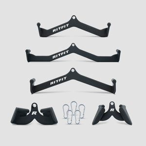 RitFit 5pcs Lat Pulldown Bar Combo
