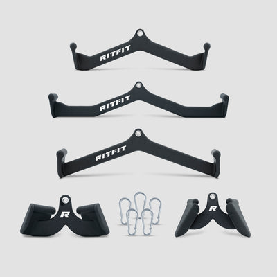 RitFit 5pcs Lat Pulldown Bar Combo