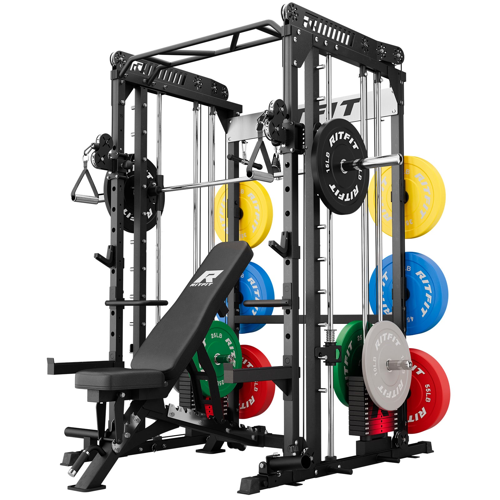 RitFit M1 PRO Smith Machine Weight Stack Home Gym Package - RitFit
