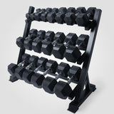 RitFit 3-Tier Dumbbell Weight Rack for Home Gym