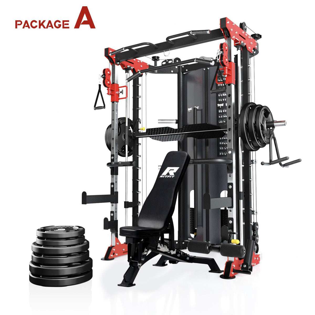 RitFit BPC05 Smith Machine Home Gym Package