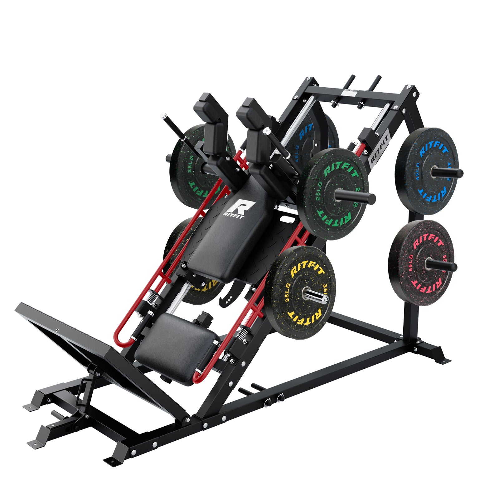 RitFit GAZELLE PRO 3-in-1 Leg Press & Hack Squat Machine Set
