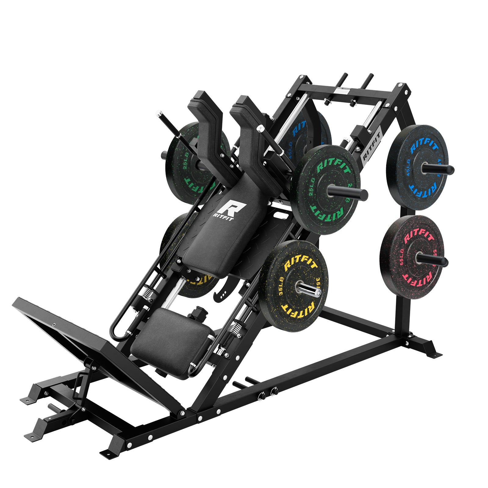 RitFit GAZELLE PRO 3-in-1 Leg Press & Hack Squat Machine Set - RitFit
