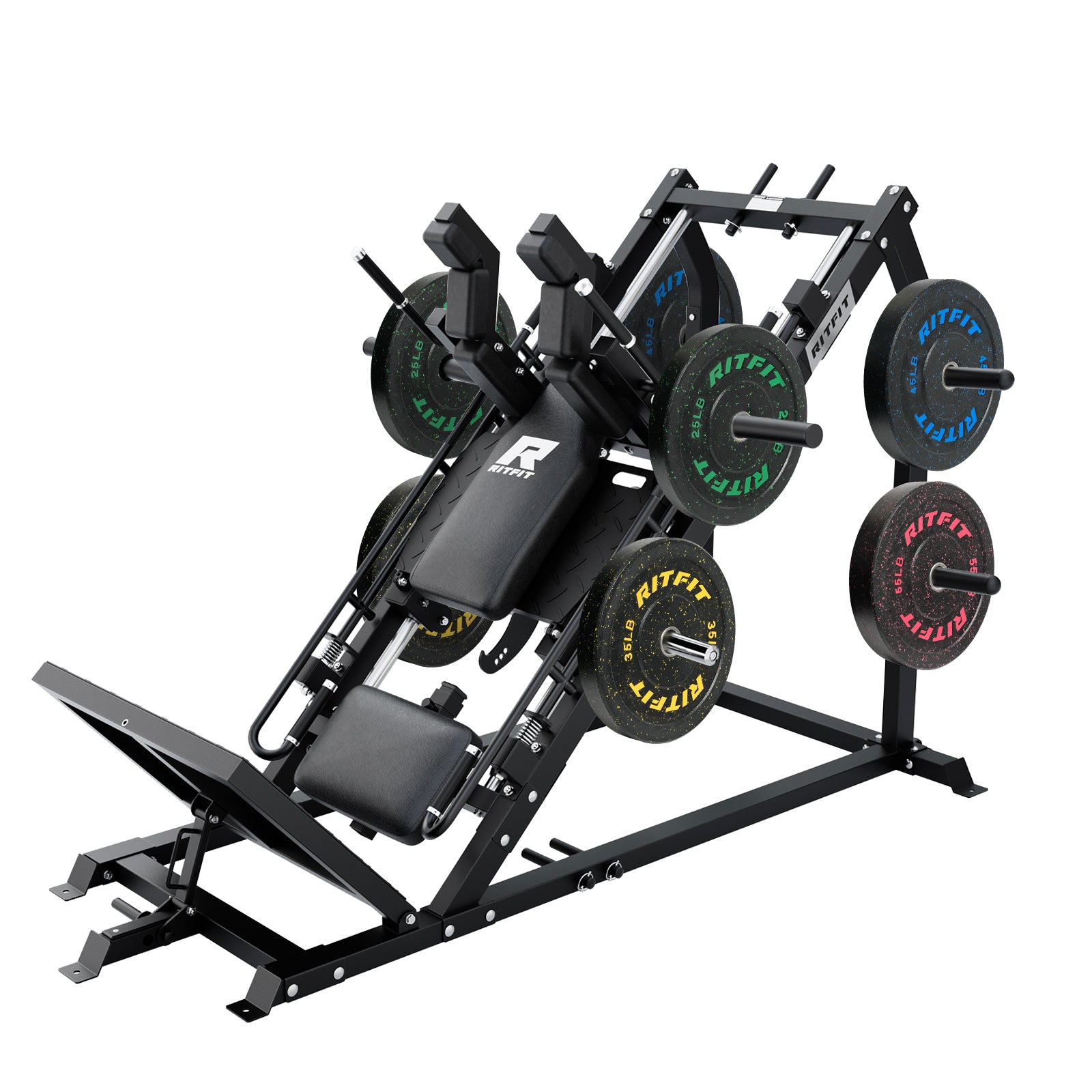 RitFit GAZELLE PRO 3-in-1 Leg Press & Hack Squat Machine Set