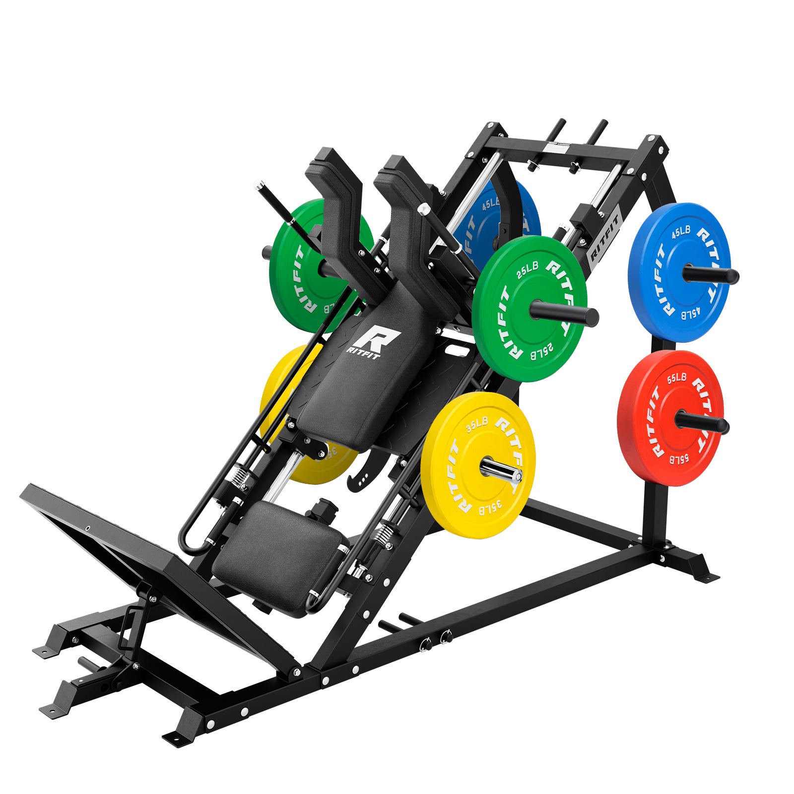 RitFit GAZELLE PRO 3-in-1 Leg Press & Hack Squat Machine Set - RitFit