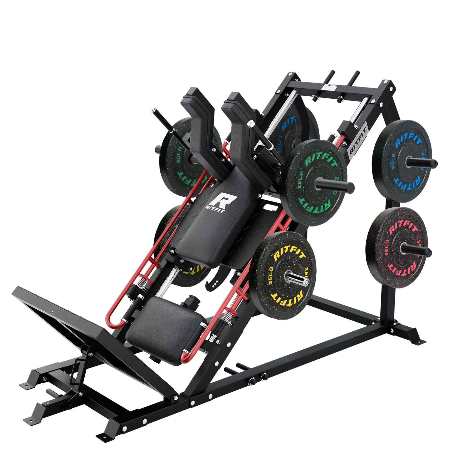 RitFit GAZELLE PRO 3-in-1 Leg Press & Hack Squat Machine Set - RitFit