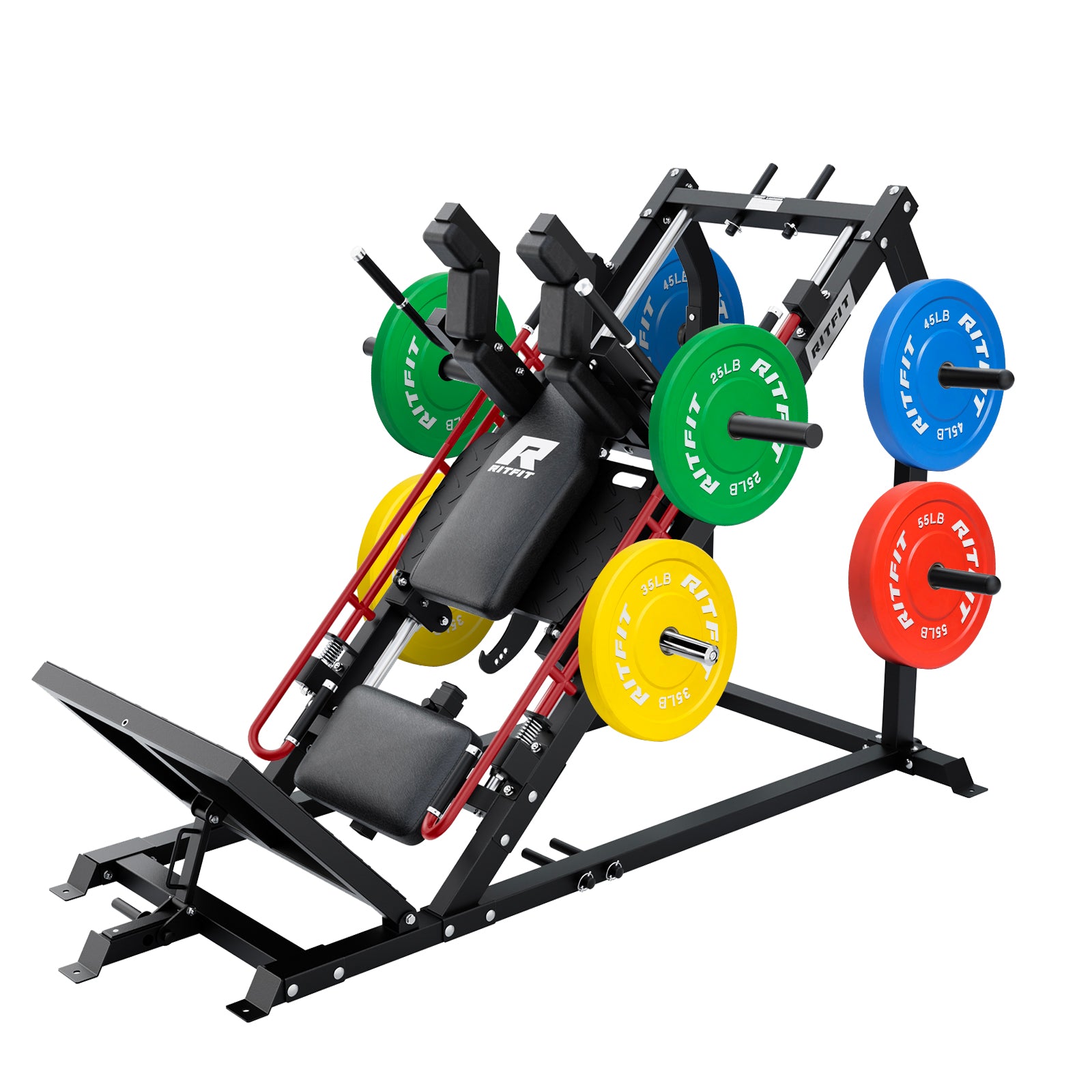RitFit GAZELLE PRO 3-in-1 Leg Press & Hack Squat Machine Set